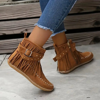 Cowboy Stiefel Damen Mokassin | Fransen