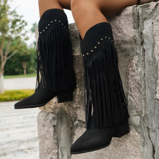 Cowboy Stiefel Damen Western | Fransen