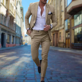 Herren Anzug Mit Einreiher & Ziertasche