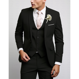Herren Anzug Slim Fit Dreiteilig Mit Weste