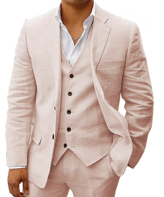 Herren Hochzeits Anzug Slim Fit Mit Weste