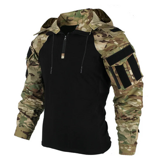 Herren Softshelljacke Mit Camouflage-Ärmeln | Übergangs