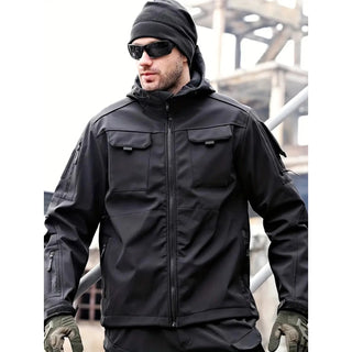 Herren Softshelljacke Mit Klettflächen | Übergangs