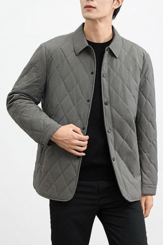 Herren Steppjacke Mit Rautensteppung | Abend