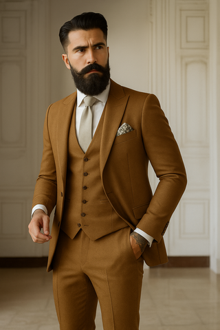 Anzug Herren Hochzeit Slim Fit Mit Weste