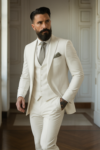 Anzug Herren Hochzeit Slim Fit Mit Weste
