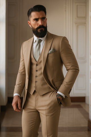 Anzug Herren Hochzeit Slim Fit Mit Weste