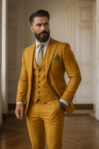 Anzug Herren Hochzeit Slim Fit Mit Weste