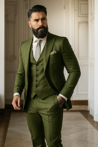 Anzug Herren Hochzeit Slim Fit Mit Weste