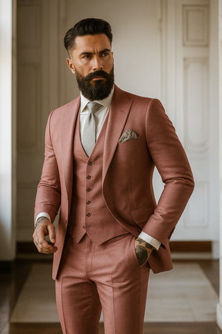 Anzug Herren Hochzeit Slim Fit Mit Weste