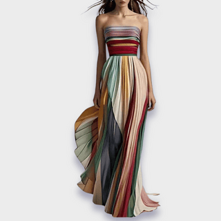 Alessia | Damen Schulterfreies Sommerkleid | Maxi