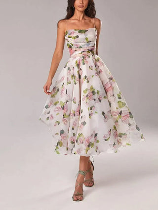Alice | Damen Luftige Hochzeitsgast Kleid | Midi
