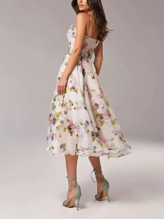 Alice | Damen Luftige Hochzeitsgast Kleid | Midi