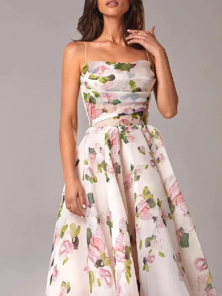 Alice | Damen Luftige Hochzeitsgast Kleid | Midi