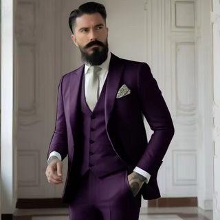 Anzug Herren Hochzeit Slim Fit Mit Weste