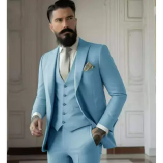 Anzug Herren Hochzeit Slim Fit Mit Weste