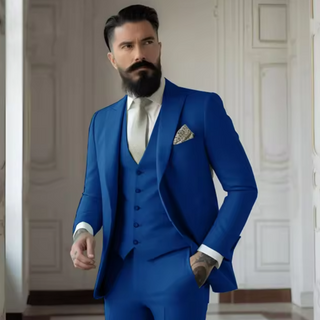 Anzug Herren Hochzeit Slim Fit Mit Weste