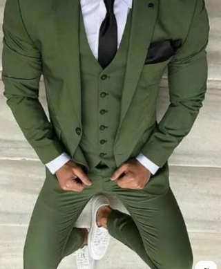 Anzug Herren Slim Fit Mit Einreiher & Revers