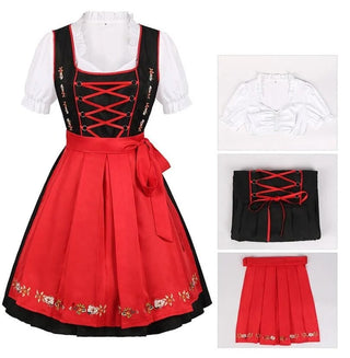 Beatrix | Damen Glitzerndes Midi Oktoberfest Dirndl | 2025