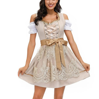 Beatrix | Damen Glitzerndes Midi Oktoberfest Dirndl | 2025