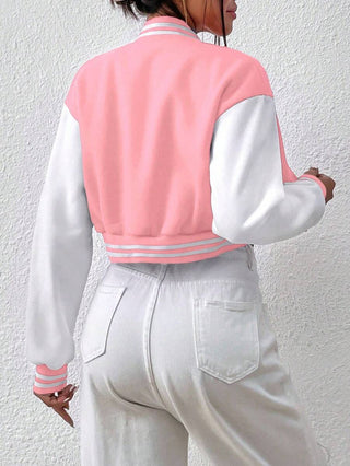 College Jacke Damen Mit Kontrastärmeln | Kurzer Schnitt