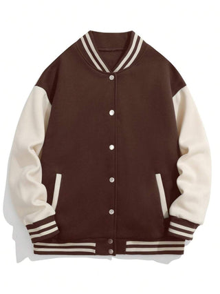 College Jacke Damen Mit Kontrastärmeln | Lässiger Oversize-Look