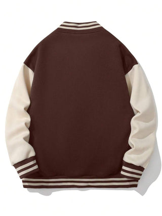 College Jacke Damen Mit Kontrastärmeln | Lässiger Oversize-Look