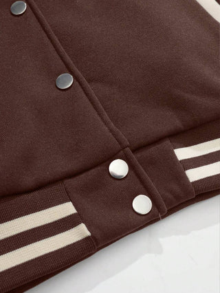 College Jacke Damen Mit Kontrastärmeln | Lässiger Oversize-Look