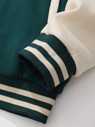 College Jacke Damen Mit Kontrastärmeln | Vintage Look
