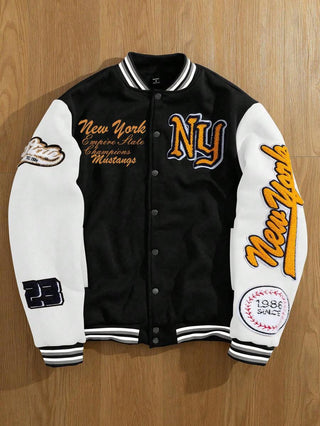 College Jacke Herren Mit Stickereien | College-Stil