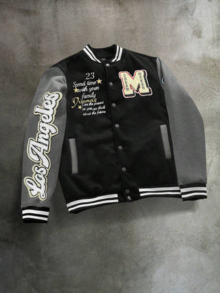 College Jacke Herren Mit Stickereien | College-Stil