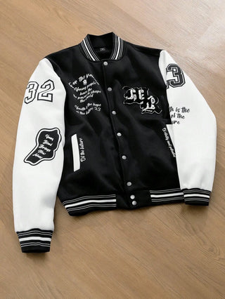 College Jacke Herren Mit Stickereien | College-Stil