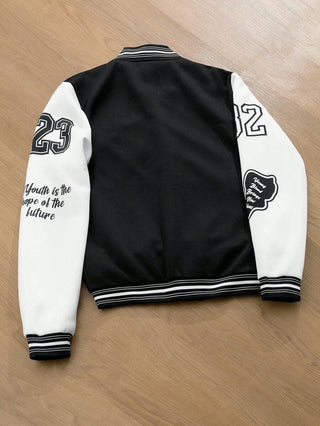 College Jacke Herren Mit Stickereien | College-Stil