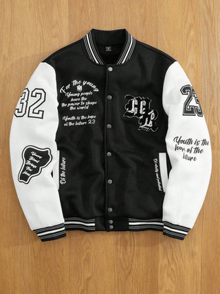 College Jacke Herren Mit Stickereien | College-Stil
