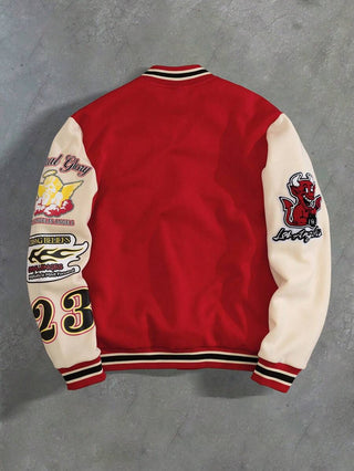 College Jacke Herren Mit Stickereien | College-Stil