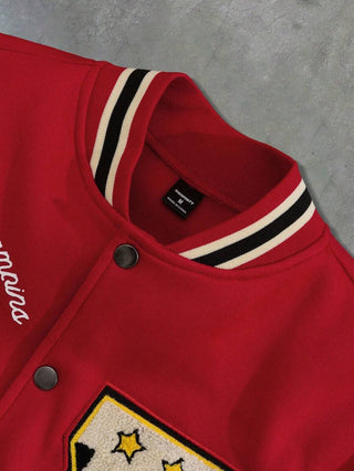 College Jacke Herren Mit Stickereien | College-Stil