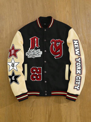 College Jacke Herren Mit Stickereien | College-Stil