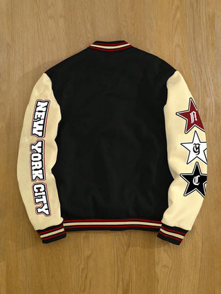 College Jacke Herren Mit Stickereien | College-Stil
