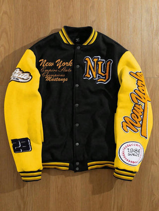 College Jacke Herren Mit Stickereien | College-Stil