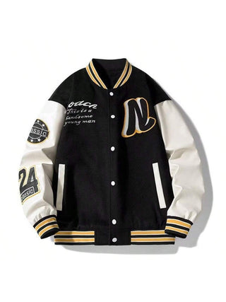 College Jacke Herren Mit Stickereien | Retro Style
