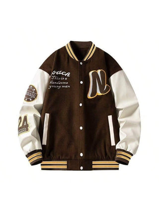 College Jacke Herren Mit Stickereien | Retro Style