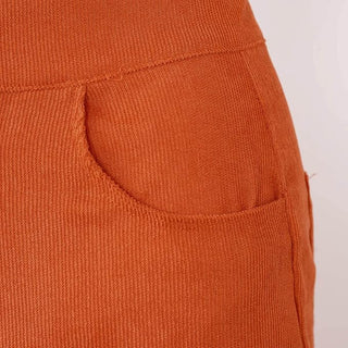 Cord Schlaghose Damen | Hoher Bund