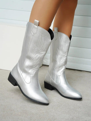Cowboy Stiefel Damen Glänzend Stickerei | Western