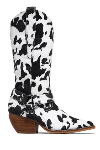 Cowboy Stiefel Damen Kuhflecken | Western