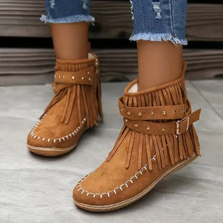 Cowboy Stiefel Damen Mokassin | Fransen