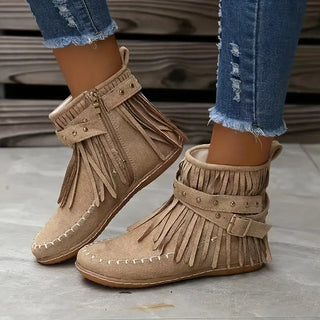 Cowboy Stiefel Damen Mokassin | Fransen