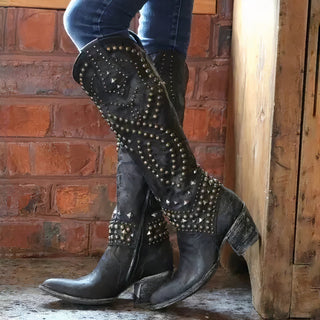 Cowboy Stiefel Damen Nieten | Western