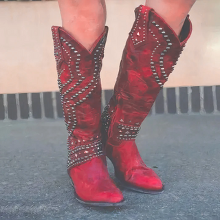 Cowboy Stiefel Damen Nieten | Western