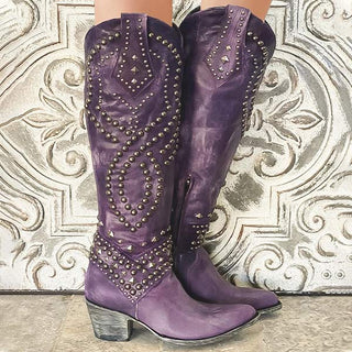 Cowboy Stiefel Damen Nieten | Western
