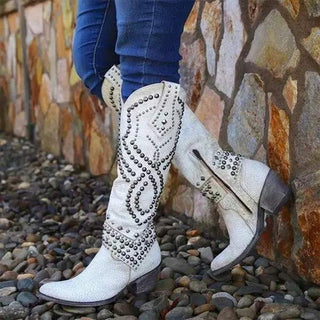 Cowboy Stiefel Damen Nieten | Western